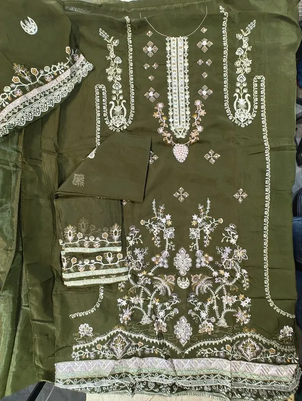 Olive_Green_Embroidered_Three_Piece_Suit_Set_for_Women