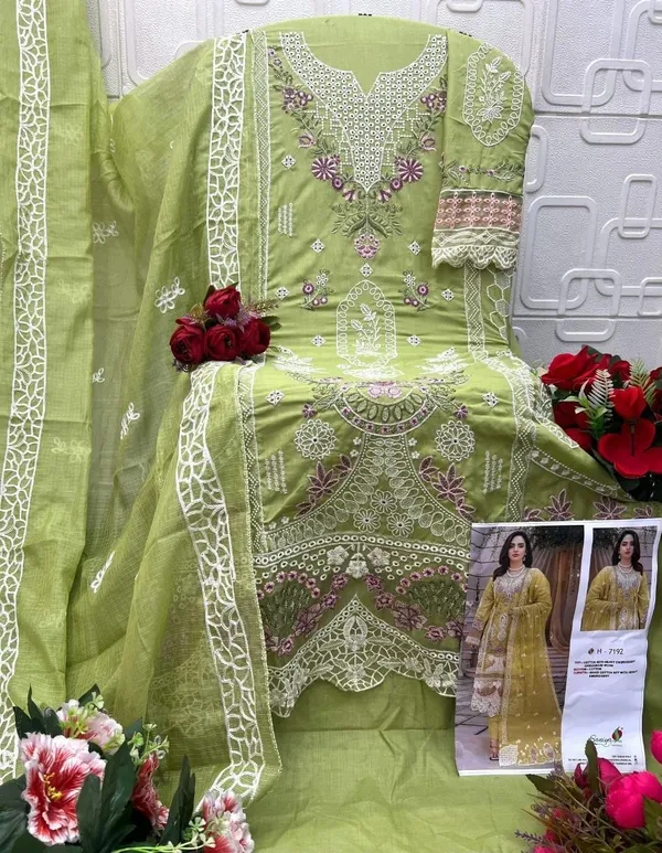 Green_Cotton_Embroidered_Salwar_Suit_Set_For_Women