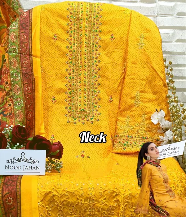 Yellow_Cotton_Embroidered_Salwar_Suit_Set_for_Women
