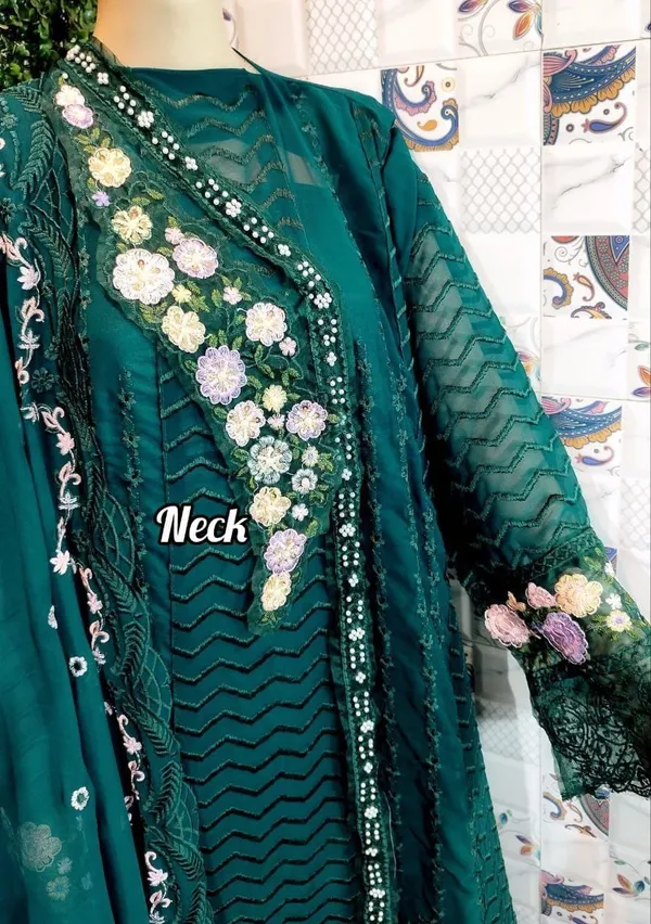 Teal_Embroidered_Straight_Suit_Set_for_Women