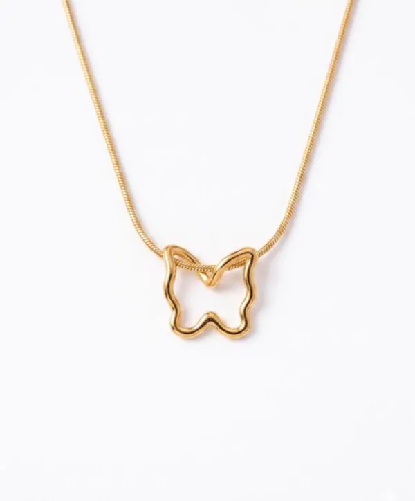 Siya_Gold_Tone_Butterfly_Pendant_Necklace_for_Women