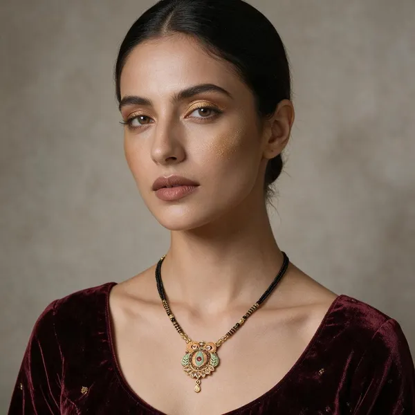 Malini_Black_Beaded_Traditional_Mangalsutra_Necklace_For_Women