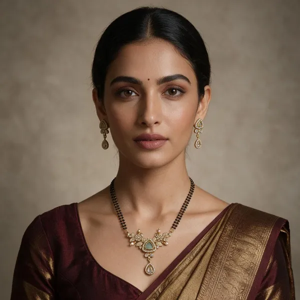 Sakshi_Victorian_Gold_Tone_Stone_Studded_Mangalsutra_Set_For_Women
