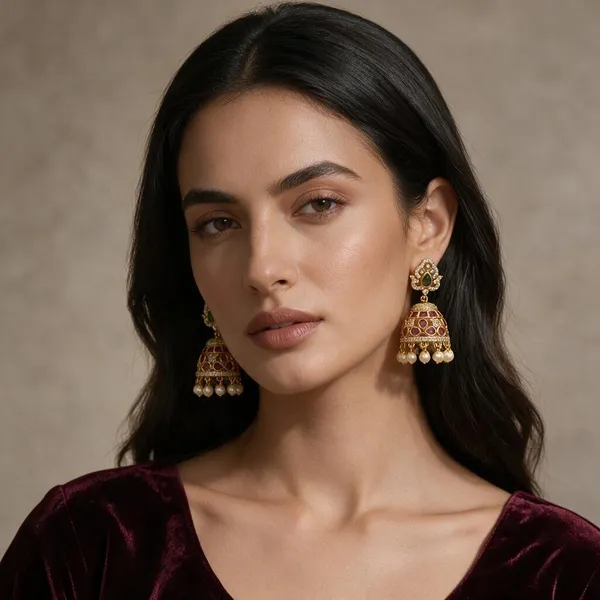 Anamika_Gold-Tone_Stone_Studded_Jhumka_Earrings_For_Women