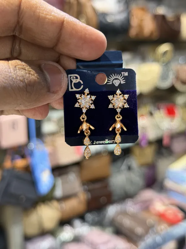 Kripa_Gold_Tone_Crystal_Drop_Earrings_for_Women