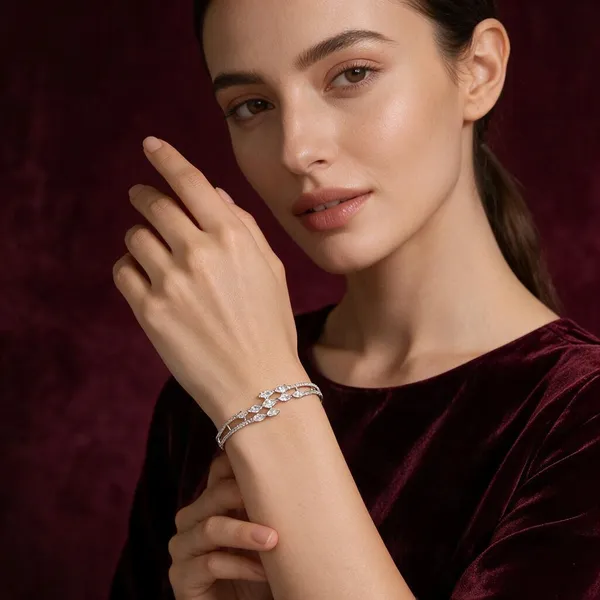 Prisha_Silver_Tone_Stone_Bracelet_For_Women