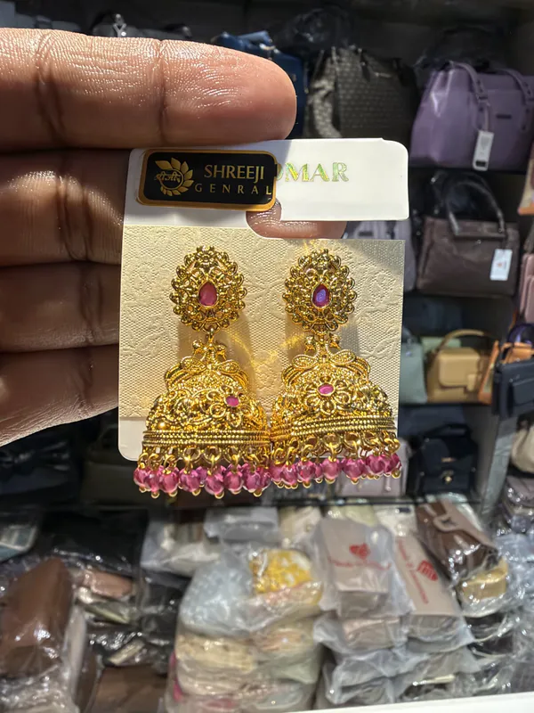 Navya_Gold_Tone_Pink_Jhumka_Earrings_for_Women