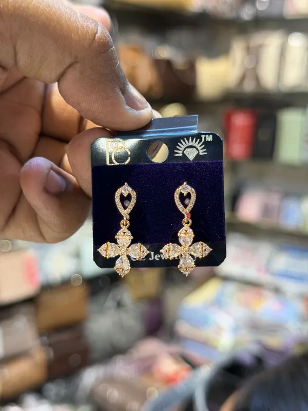 Bipasha_Gold-Tone_Floral_Drop_Earrings_for_Women