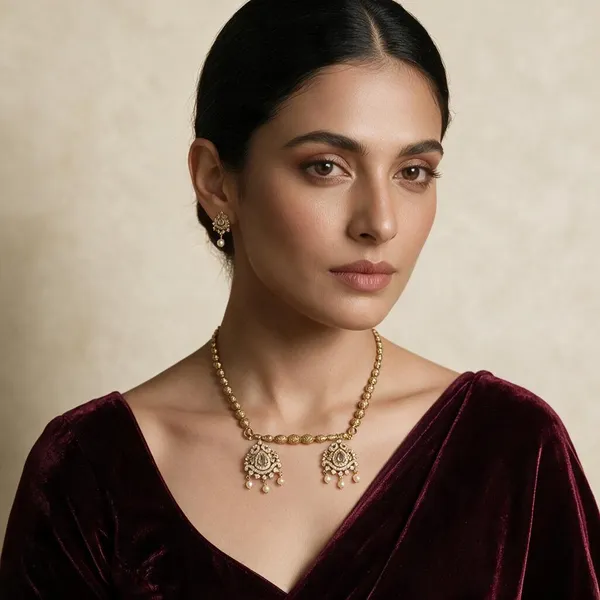 Ishita_Gold_Tone_Victorian_Kundan_Mangalsutra_And_Earrings_Set_For_Women