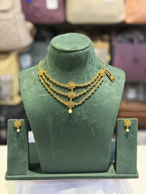 Yamini_Gold-Tone_Floral_Layered_Necklace_Set_for_Women
