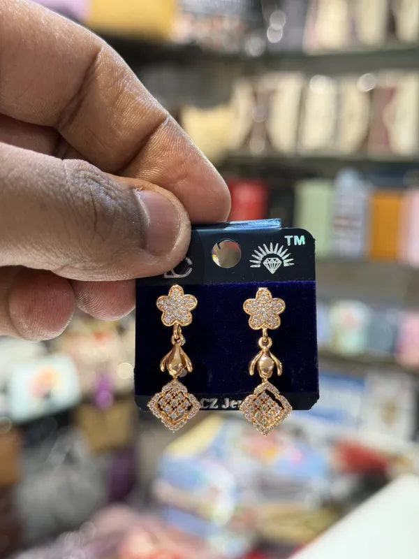 Tanisha_Gold_Tone_Floral_Drop_Earrings_for_Women