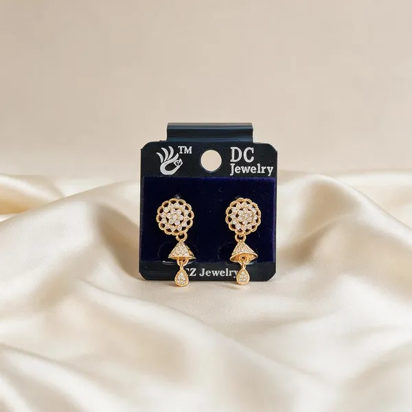 Pallavi_Gold_Tone_Floral_Drop_Earrings_For_Women