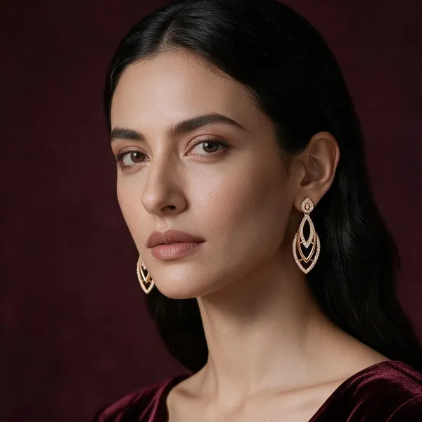 Rashmi_Gold-Tone_Layered_Drop_Earrings_For_Women