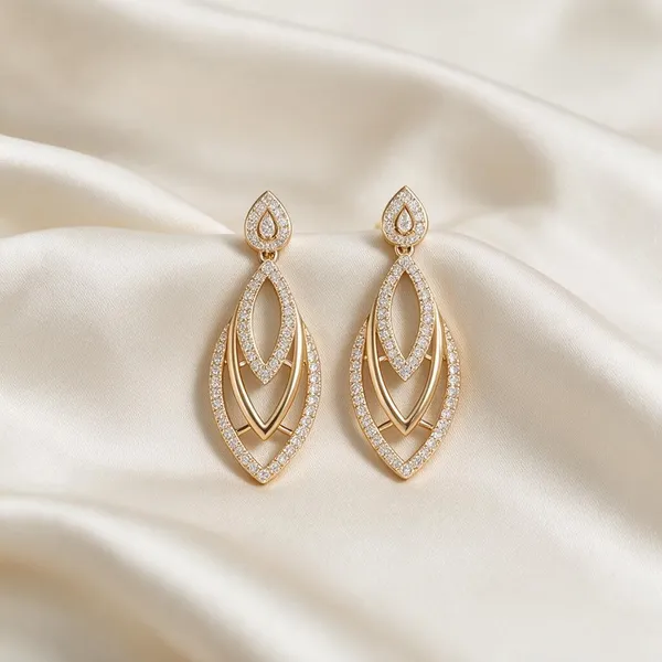 Rashmi_Gold-Tone_Layered_Drop_Earrings_For_Women