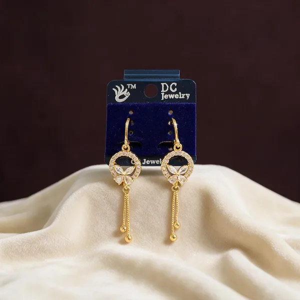 Tripti_Gold_Tone_Rhinestone_Drop_Earrings_For_Women