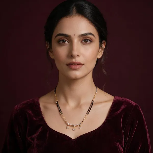 Pankhuri_Black_Gold_Tone_Mangalsutra_Necklace_For_Women
