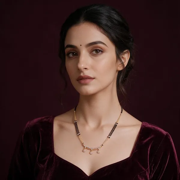 Pankhuri_Black_Gold_Tone_Mangalsutra_Necklace_For_Women
