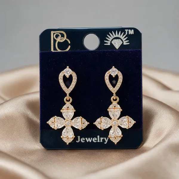 Bipasha_Gold-Tone_Floral_Drop_Earrings_For_Women