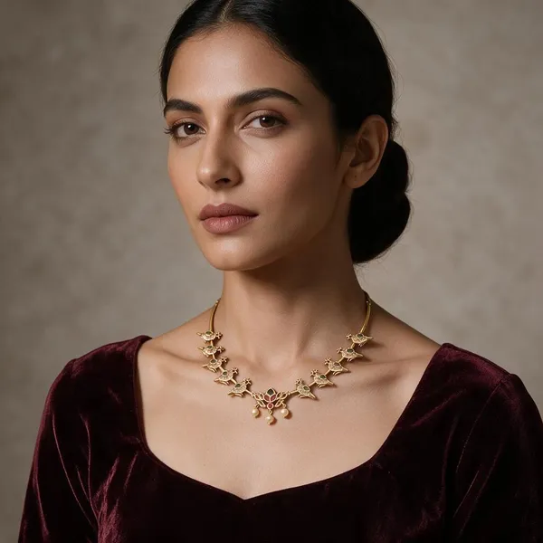 Riddhi_Gold-Toned_Stone_Necklace_And_Earring_Set_For_Women