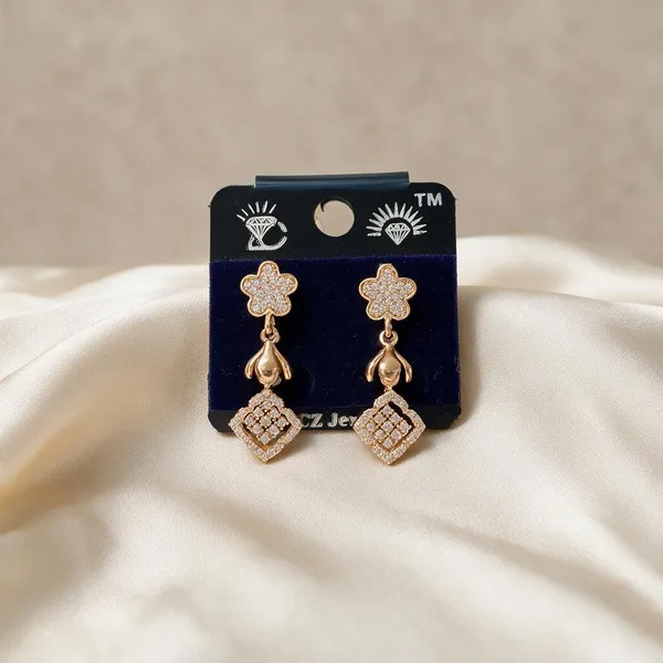 Tanisha_Gold_Tone_Floral_Drop_Earrings_For_Women