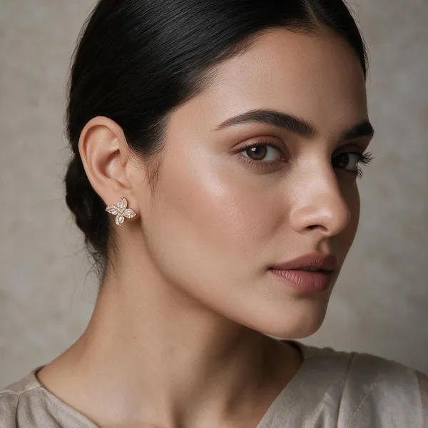 Indu_Gold_Tone_Floral_Stud_Earrings_For_Women
