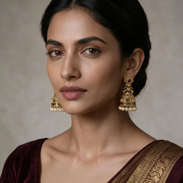 Juhi_Gold_Tone_Traditional_Jhumka_Earrings_For_Women