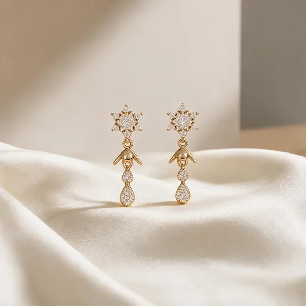 Kripa_Gold_Tone_Crystal_Drop_Earrings_For_Women