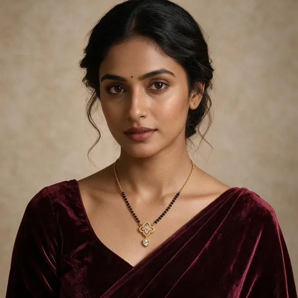Varsha_Gold_Tone_Black_Beaded_Mangalsutra_Necklace_For_Women