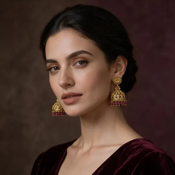 Divyangi_Gold_Tone_Traditional_Jhumka_Earrings_For_Women