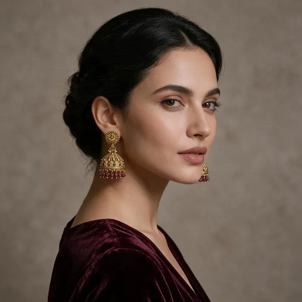 Divyangi_Gold_Tone_Traditional_Jhumka_Earrings_For_Women