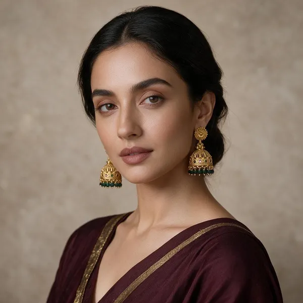 Diya_Gold_Tone_Traditional_Jhumka_Earrings_For_Women