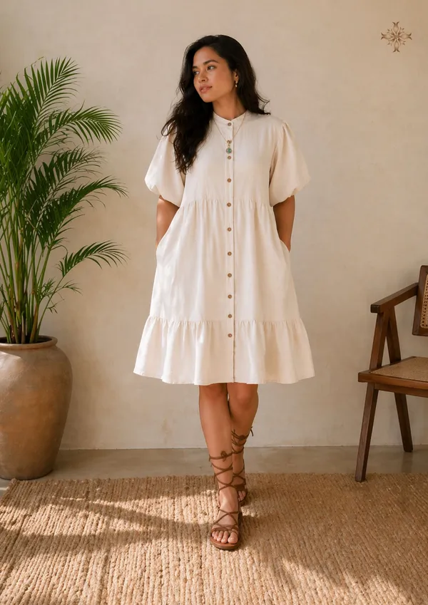 Vanilla_Khadi_Dress