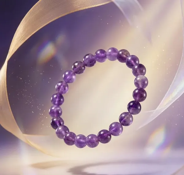 Amethyst_Crystal_8mm_Natural_Healing_Stone_Beaded_Bracelet_Stretch_Elastic_Round_Shape_Friendship_Bracelet_For_Men_And_Women_Reiki_Meditation_Yoga_And_Everyday_Wear