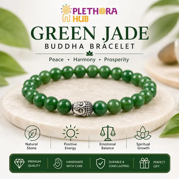 Plethora_Hub_Natural_Green_Jade_Gemstone_Bracelet_With_Buddha_Bit_8mm_Unisex_Certified_Crystal_Bead_Meditation_Reiki_Chakra_Jewelry_For_Everyday_Wear_Men_Women