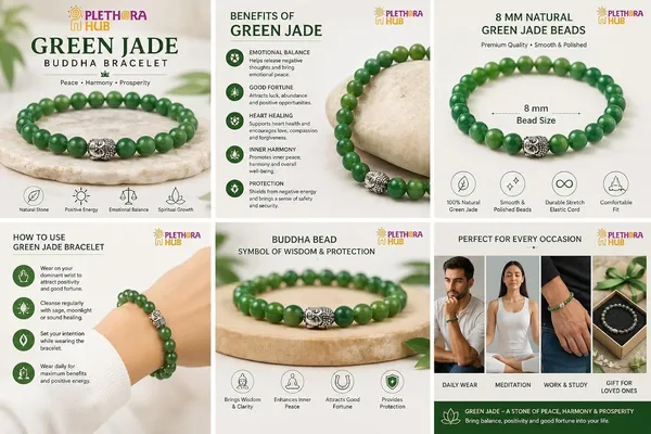 Plethora_Hub_Natural_Green_Jade_Gemstone_Bracelet_With_Buddha_Bit_8mm_Unisex_Certified_Crystal_Bead_Meditation_Reiki_Chakra_Jewelry_For_Everyday_Wear_Men_Women
