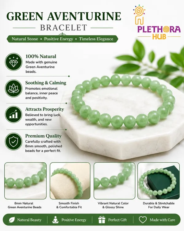 Plethora_Hub_Certified_Green_Aventurine_Crystal_Bracelet_8mm_Unisex_Natural_Gemstone_Bead_Bracelet_For_Meditation_Chakra_Jewelry_Men_Women