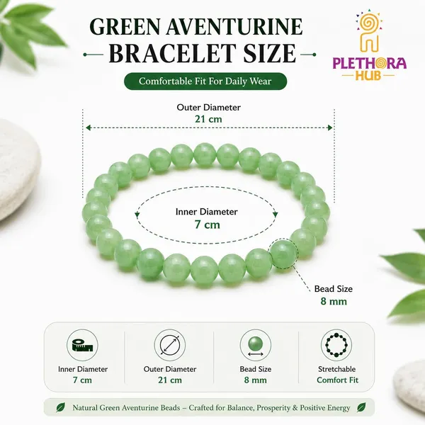 Plethora_Hub_Certified_Green_Aventurine_Crystal_Bracelet_8mm_Unisex_Natural_Gemstone_Bead_Bracelet_For_Meditation_Chakra_Jewelry_Men_Women