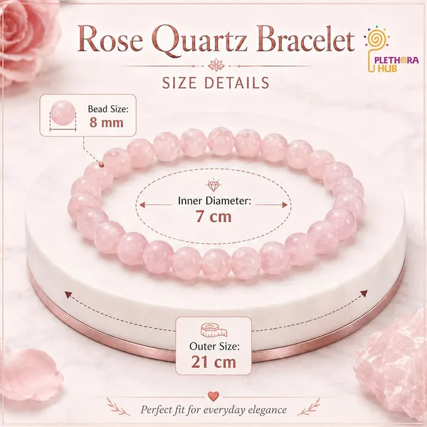 Plethora_Hub_Natural_Rose_Quartz_Crystal_Bracelet_8mm_For_Unisex_Certified_Pink_Gemstone_Bead_Meditation_Reiki_Spiritual_Jewelry_For_Love_Gift_Men_Women