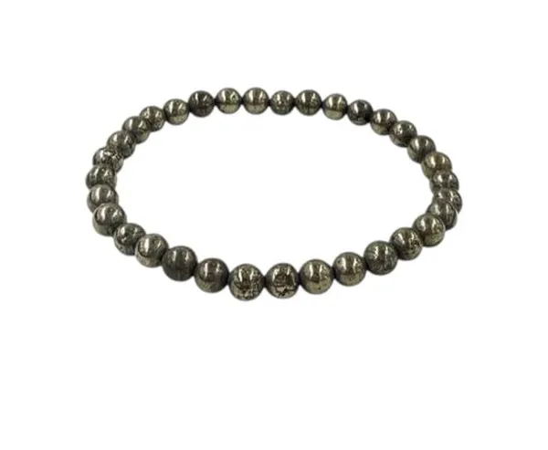Plethora_Hub_Golden_Pyrite_Gemstone_Bracelet_8mm_Beads_Unisex_Handmade_Stretch_Bracelet_Jewelry_For_Men_Women_Meditation_Everyday_Wear_Spiritual_Accessory