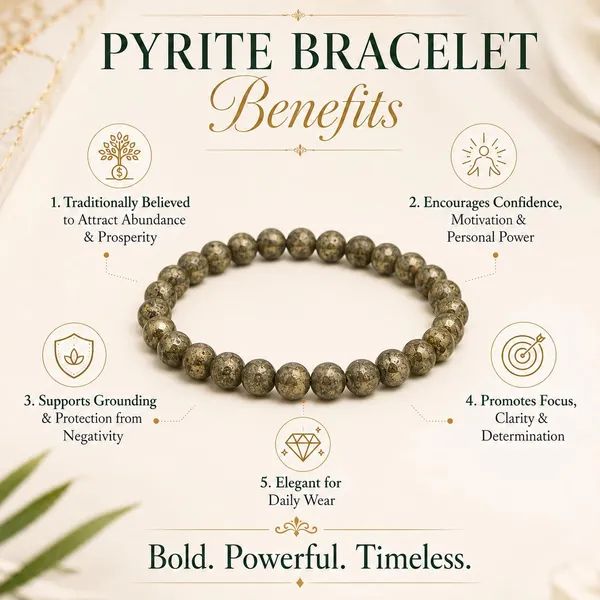 Plethora_Hub_Natural_Pyrite_Gemstone_Bracelet_8mm_Beads_Unisex_Handmade_Stretch_Bracelet_Jewelry_For_Men_Women_Meditation_Everyday_Use_Spiritual_Accessory