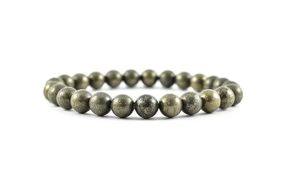 Plethora_Hub_Natural_Pyrite_Gemstone_Bracelet_8mm_Beads_Unisex_Handmade_Stretch_Bracelet_Jewelry_For_Men_Women_Meditation_Everyday_Use_Spiritual_Accessory