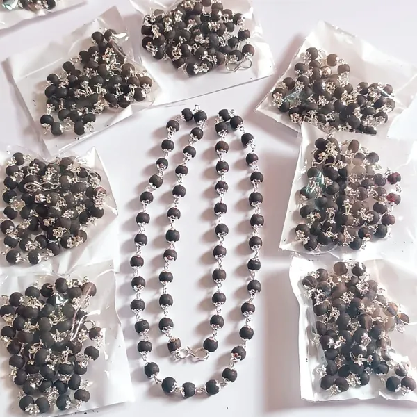 Plethora_Hub_Certified_Natural_Karungali_Ebony_Wood_Mala_Necklace_8mm_Beads_Silver_Cap_Spiritual_Jewelry_Unisex_Black_Wood_Mala_For_Meditation_Pooja_Protection