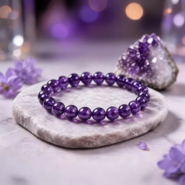 Amethyst_Crystal_8mm_Natural_Healing_Stone_Beaded_Bracelet_Stretch_Elastic_Round_Shape_Friendship_Bracelet_For_Men_And_Women_Reiki_Meditation_Yoga_And_Everyday_Wear
