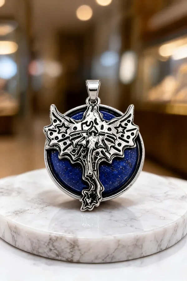 Animal_Theme_Crystal_Pendant_1_Inch_Round_Crystal_Necklace_Pendant_Fantasy_Jewelry_For_Men_Women_Gift_And_Everyday_Wear