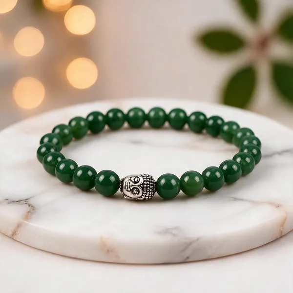 Plethora_Hub_Natural_Green_Jade_Gemstone_Bracelet_With_Buddha_Bit_8mm_Unisex_Certified_Crystal_Bead_Meditation_Reiki_Chakra_Jewelry_For_Everyday_Wear_Men_Women