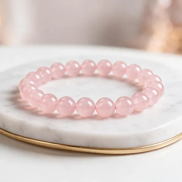 Plethora_Hub_Natural_Rose_Quartz_Crystal_Bracelet_8mm_For_Unisex_Certified_Pink_Gemstone_Bead_Meditation_Reiki_Spiritual_Jewelry_For_Love_Gift_Men_Women