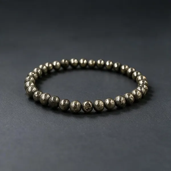 Plethora_Hub_Golden_Pyrite_Gemstone_Bracelet_8mm_Beads_Unisex_Handmade_Stretch_Bracelet_Jewelry_For_Men_Women_Meditation_Everyday_Wear_Spiritual_Accessory