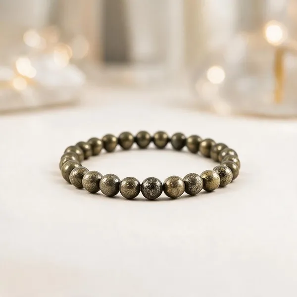 Plethora_Hub_Natural_Pyrite_Gemstone_Bracelet_8mm_Beads_Unisex_Handmade_Stretch_Bracelet_Jewelry_For_Men_Women_Meditation_Everyday_Use_Spiritual_Accessory