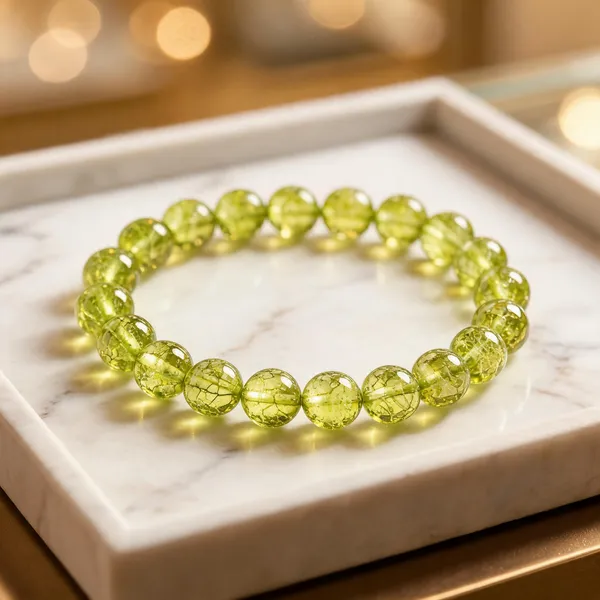 Plethora_Hub_Certified_Natural_Peridot_Crystal_Bracelet_8mm_For_Unisex_Green_Crystal_Bead_Meditation_Reiki_Spiritual_Jewelry_For_Everyday_Wear_Men_Women