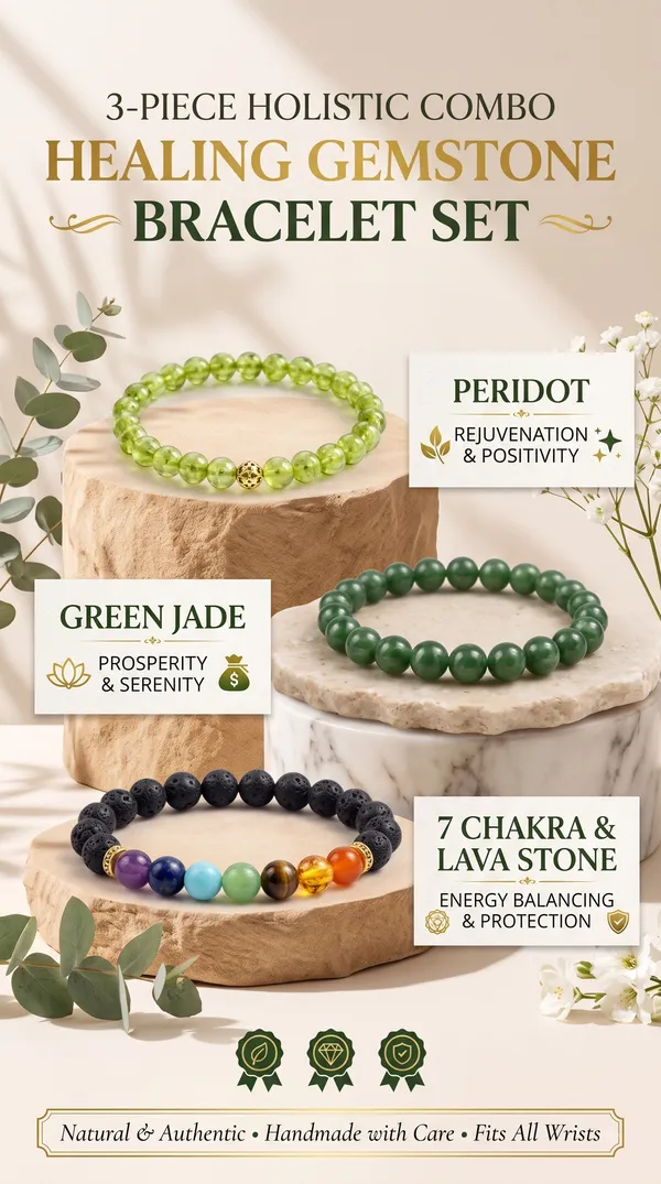 Plethora_Hub_Combo_of_Green_Jade,_Peridot_&_7_Chakra_Lava_Stone_Bracelets_for_Good_Luck,_Prosperity_&_Positive_Energy_Unisex_Set